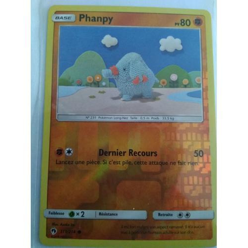 Carte Pokémon Française Reverse 111 /214 Phanpy Tonnerre Perdu