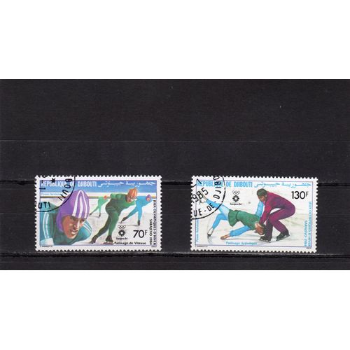 Timbres De Poste Aérienne De Djibouti (Jeux Olympiques DHiver À Sarajevo)