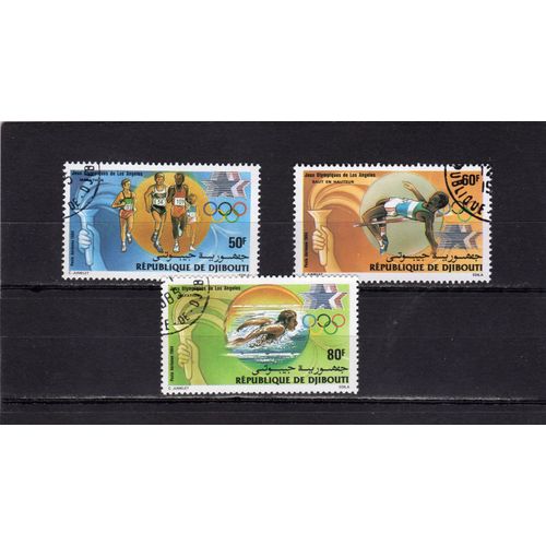 Timbres De Poste Aérienne De Djibouti (Jeux Olympiques DÉté À Los Angeles)