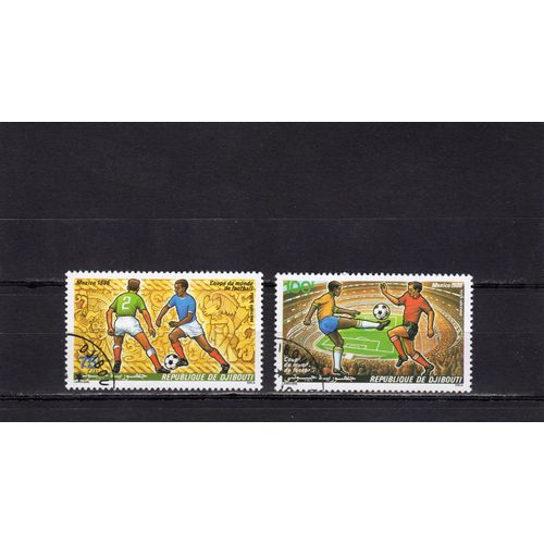 Timbres De Poste Aérienne De Djibouti (Coupe Du Monde De Football Mexico86)