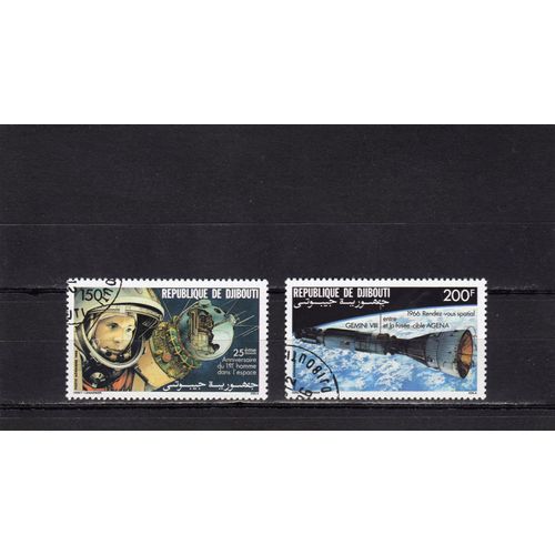 Timbres De Poste Aérienne De Djibouti (Conquêtes Spatiales)