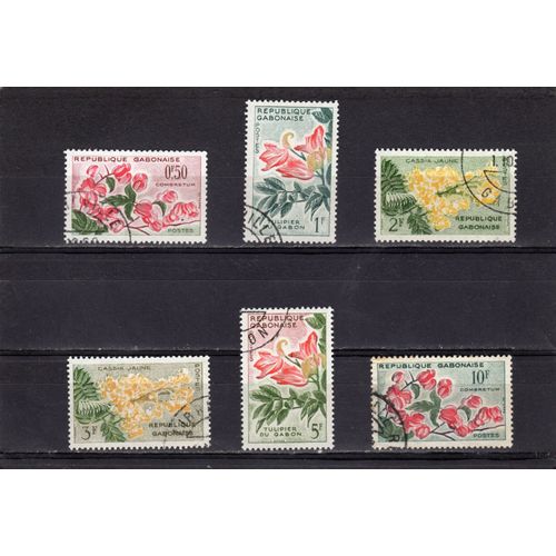 Timbres-Poste Du Gabon (Fleurs)