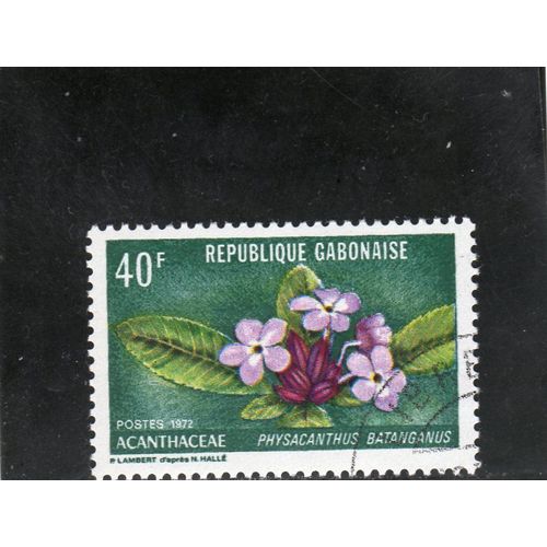 Timbre-Poste Du Gabon (Fleur)