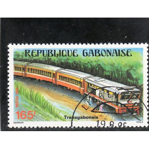 Timbre-Poste Du Gabon (Paysage Du Gabon)