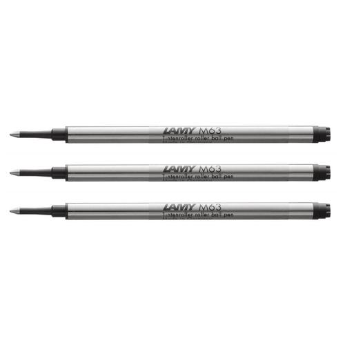 Lamy Lot De 3 Recharges Pour Stylo Roller M63 Pointe Moyenne Noir