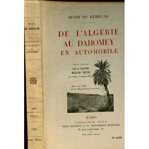 De L Algérie Au Dahomey En Automobile