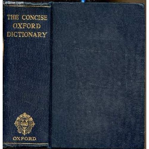 The Concice Oxford Dictionary Of Current English