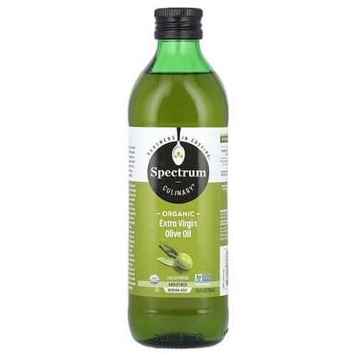 Spectrum Culinary Huile D'olive Extra Vierge Biologique, Extraite À Froid, 750 Ml