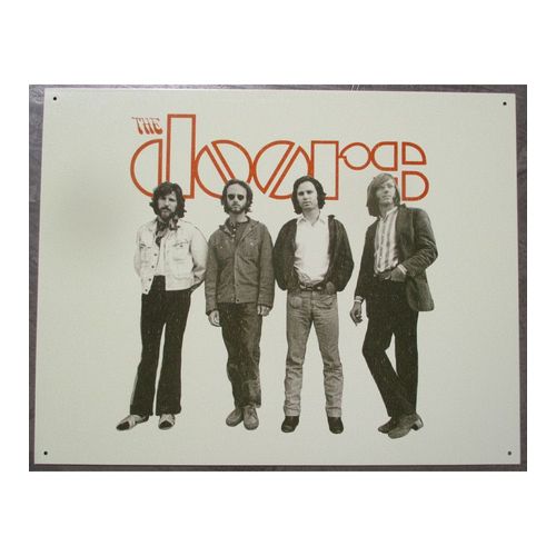 Plaque Du Groupe The Doors, Rock Roll Tole Métal