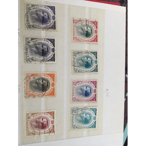 Série De 8 Timbres 1964 Représentant Le Prince Rainier Iii