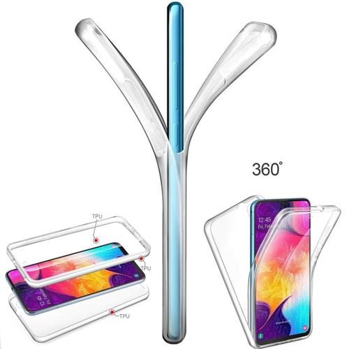 Coque Silicone 360 Degré Pour Honor 8x Protéction Intégrale Avant Arriére Etui Housse Antichoc Resistante Transparent