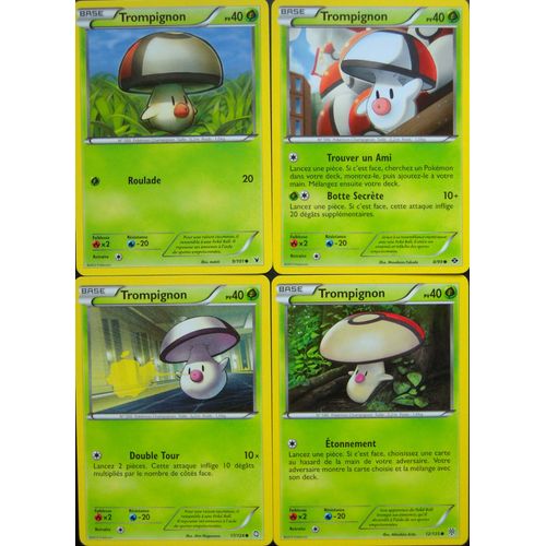 Trompignon X 4 : Nobles Victoires 9/101 + Destinées Futures 8/99 + Dragons Exaltés 17/124 + Tempête Plasma 12/135