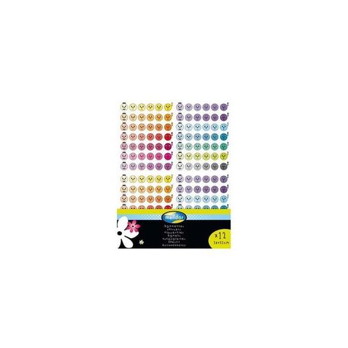 Maildor Loisir Créatif - Cooky - Sachet De 8 Planches - Thème Animaux, 7,5 X 12 Cm