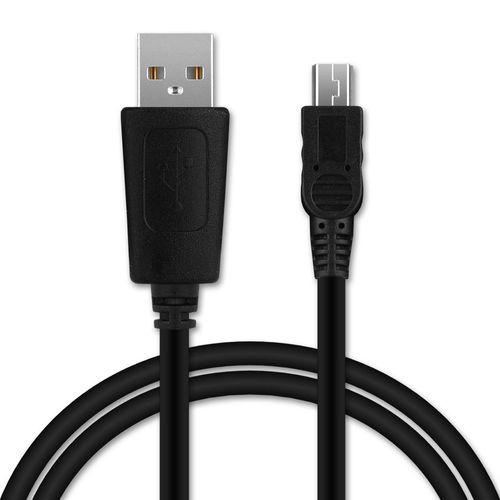 Câble USB pour Becker Map Pilot Active 43 Ready 43 Professional 43 Mamba 4 Becker Traffic Assist Z101 Z099 - 1m Fil charge data 1A noir cordon PVC