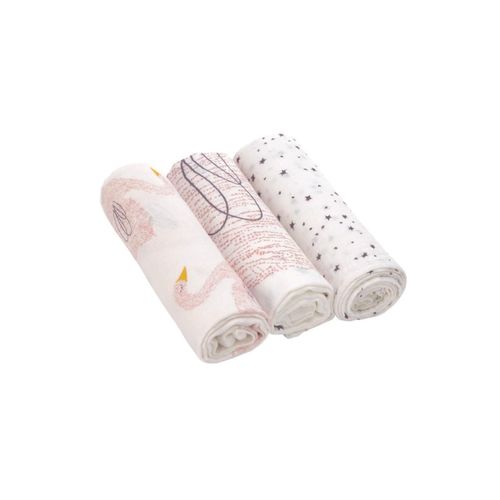 Lange Divinement Doux L Little Water Cygne, Boîte De 3 Pcs, 80 X 80 Cm