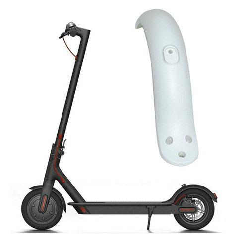 Garde Boue Arrière Avec Crochet Remplacement Pour Trottinette Électrique Xiaomi Mijia M365 | Pièces De Réparation De Garde Boue En Technopolypropylène Résistant, Blanc