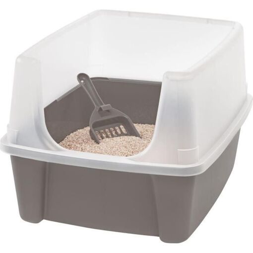 Iris Ohyama - Bac A Litiere Pour Chat Avec Pelle - Cat Litter Box -...