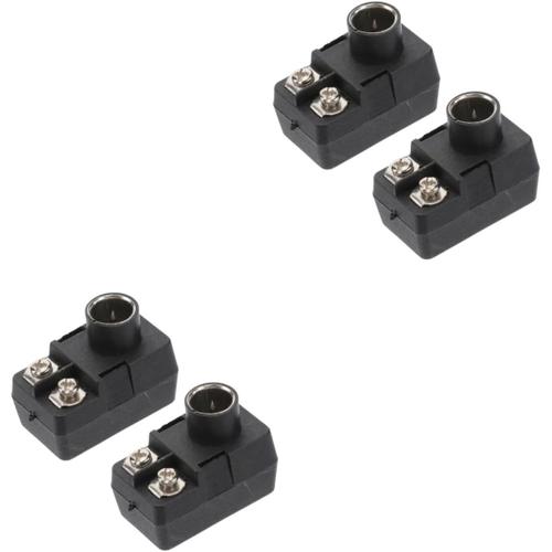 4 Pcs Adaptateur Haut-Parleur Support Mural Antenne Connecteur Correspondant 75-300 Ohm Câble Correspondant Antenne pour TV Guitare Endpin Jack F-Type Balun Plug Convertisseur