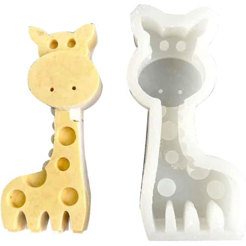 Moule en silicone en forme d'animal hibou-girafe pour fabrication de savon, décorations d'éléphant, décorations d'intérieur, moules en résine d'animaux