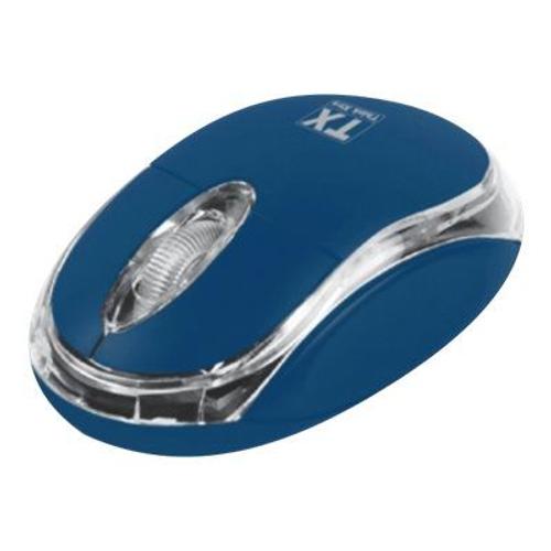 TX MS1 - Souris - optique - 3 boutons - filaire - USB - bleu