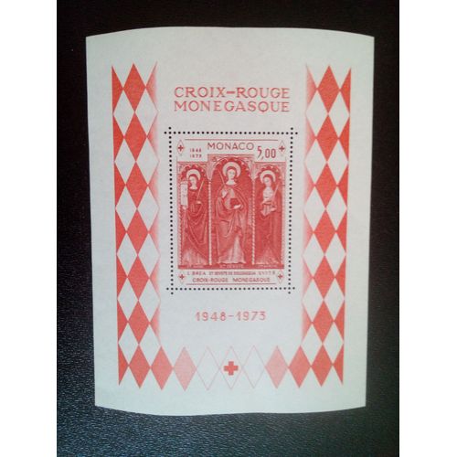 Timbre Monaco Yt Bf 7 Dévote, Agatha, Barbara; Par Ludovic Bréa 1973 ( 5612 )