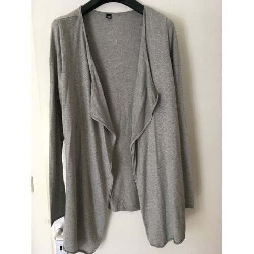 Gilet Long Gris Pimkie Avec Rivets Mats Peace And Love Taille L