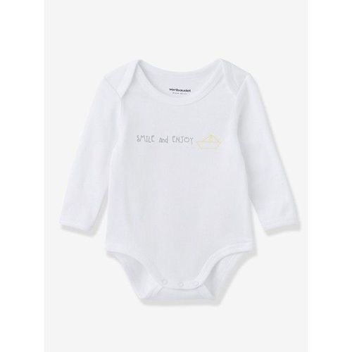 Lot De 3 Bodies En Coton Bio (Vertbaudet)