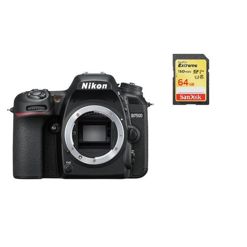 NIKON D7500 reflex 20.9 mpix Body + SD 64 Go