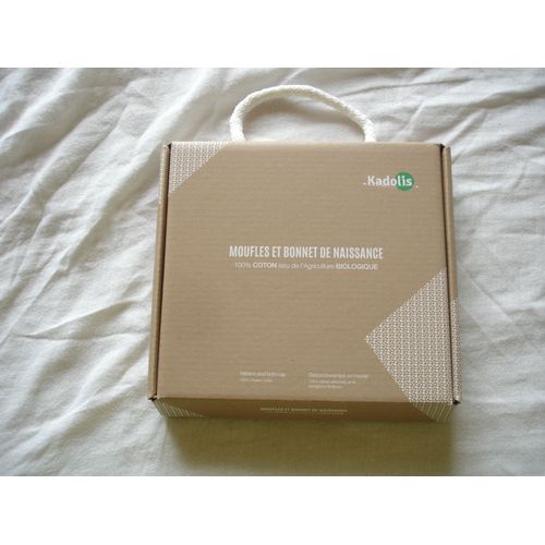 Moufles Et Bonnet De Naissance (0-3 Mois) "Kadolis