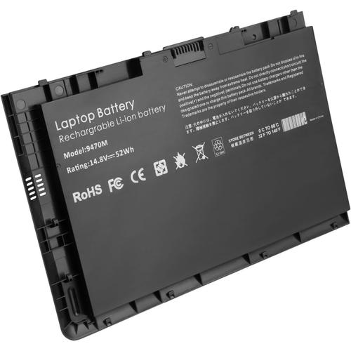 52Wh 14.8V 9470M Batterie pour HP EliteBook Folio 9470 9470m Ultrabook Series