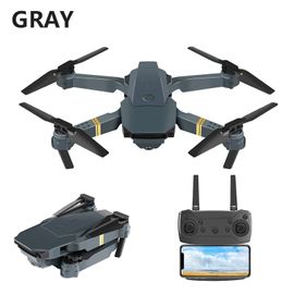 E58 Drone Wifi Fpv Avec Le Cadran Pliable Rtf De Drone +Caisse De Camera 2mp Argent 3 Piles-Générique
