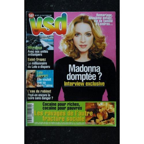 Vsd 1177 Mars 2000 Cover Madonna Interview Eclusive Madonna Domptee ?