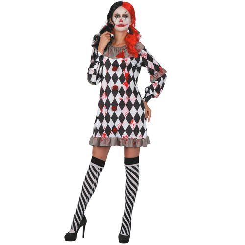 Déguisement Clown Ensanglanté Femme - Taille: M