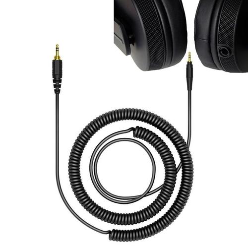 WDE1433 Câble de rechange en spirale de 1,5 m compatible avec casque Pioneer Pro DJ HRM-5 HRM-6 HRM-7 HDJ-1500 HDJ-700 HDJ-500, HC-CA0401 3M