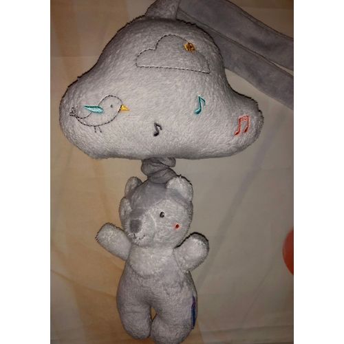 Doudou Musical Renard Sucre D'orge Peluche Boite À Musique