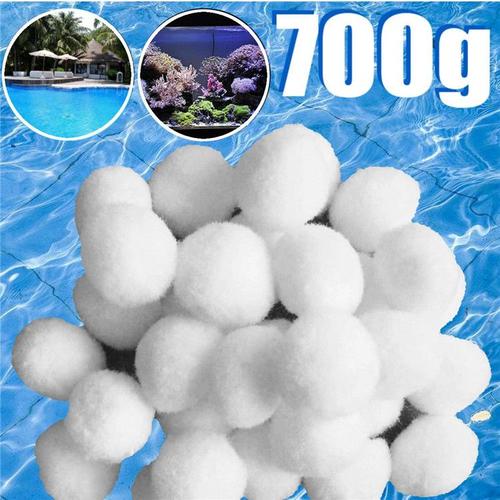 Lot de 1 balles filtrantes en Fiber pour Filtre à Sable 700 g Filtres pour Pompe de Piscine Replace 25 kg Sable pour Filtre de Sable