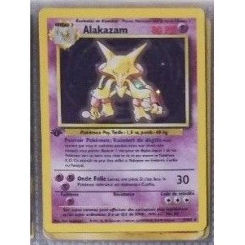 Alakazam 80 Pv - Holo 1ère Édition - 1/102