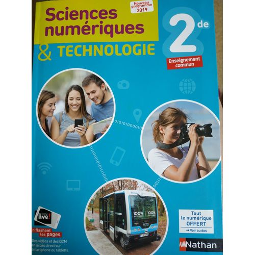 Sciences Numériques & Technologie 2de 2019