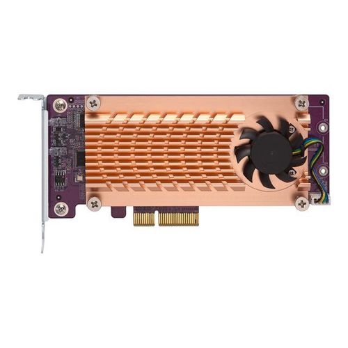 QNAP QM2-2S-220A - Contrôleur de stockage - SATA - profil bas - PCIe 2.0 x2 - pour QNAP TS-1232, 1277, 253, 453, 473, 677, 832, 853, 877, 977, TVS-2472, 473, 673, 872, 873