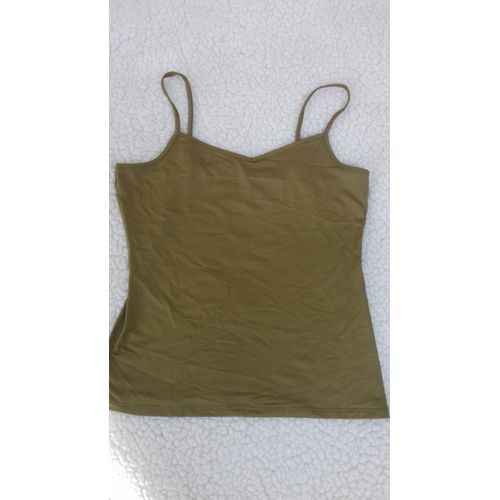 Top Ete Femme Couleur Olive Taille M