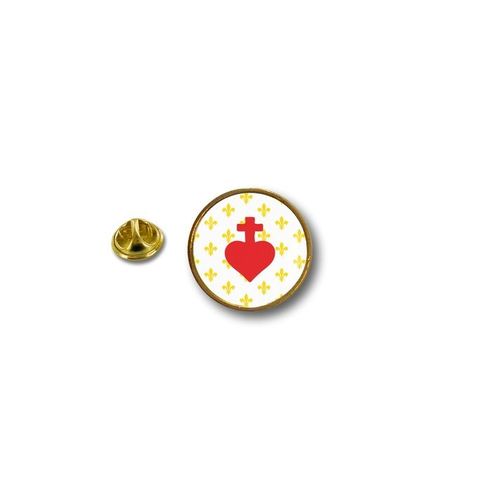 Pins Pin Badge Pin's Metal Broche Pince Papillon Drapeau Sacre Coeur Fleur De Lys