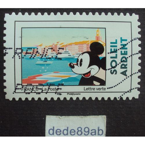 France.. Mickey Et La France : Soleil Ardent . Oblitéré Used Stamp.