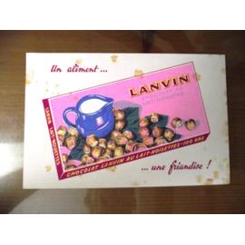 Publicité Papier Chocolat Rèves Noir de Lanvin de 1981 