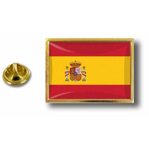 Pins Pin Badge Pin's Metal Epoxy Avec Pince Papillon Drapeau Espagne Espagnol