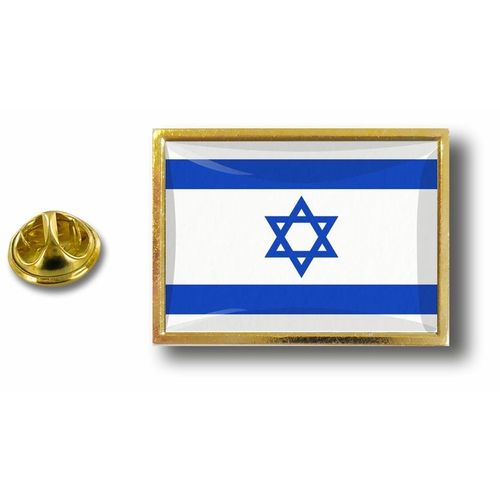 Pins Pin Badge Pin's Metal Epoxy Avec Pince Papillon Drapeau Israel Israelien