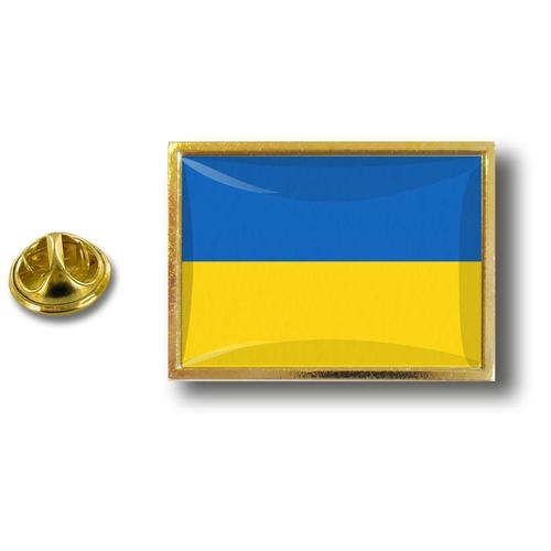 Pins Pin Badge Pin's Metal Epoxy Avec Pince Papillon Drapeau Ukraine Ukrainien