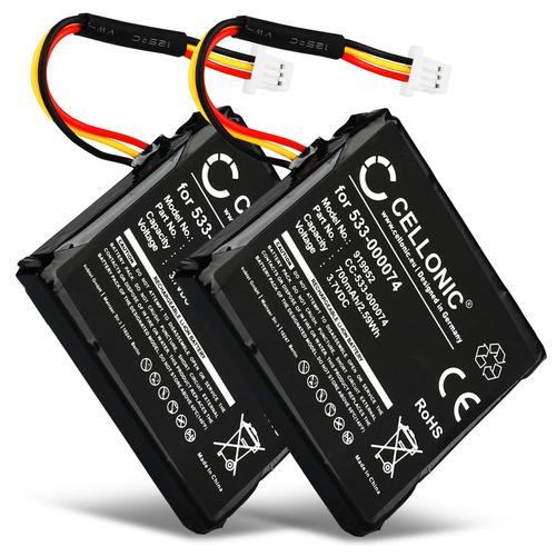 2x Batterie pour Logitech F540 Logitech G930 - Logitech 533-000074 (700mAh) Batterie de remplacement