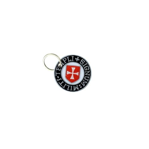 Porte Cle Cles Clef Brode Patch Ecusson Blason Drapeau Templier Chevalier R2