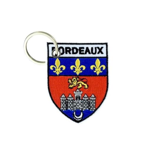 Porte Cle Cles Clef Brode Patch Ecusson Drapeau Blason Ville De Bordeaux