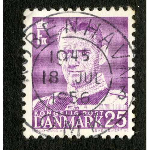 Timbre Oblitéré Danmark, Kongelig Post, F Ix, 25